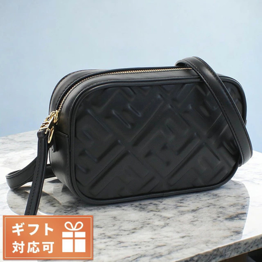 Fendi Leather Crossbody Bag Black